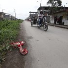 Este pedazo de tela introdujeron en la boca de la joven asesinada.