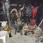 El santuario a la Santa Muerte se encontraba en una de las haciendas aledañas a Winchele.