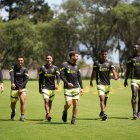 Los jugadores de Liga de Quito se mostraron alegres al retomar los entrenamientos y conocer al nuevo entrenador.