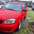 En este carro se movilizaban los atacantes en Santo Domingo de los Tsáchilas.