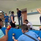 Discusión entre el jefe de prense de Emelec y un periodista