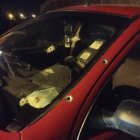 Este vehículo fue abandonado por los asesinos.