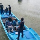 La Policía incautó droga en una lancha, en Esmeraldas.