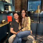 María Teresa Guerrero con su novio.