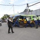 Las fuerzas del orden incautaron tricimotos en Pascuales.