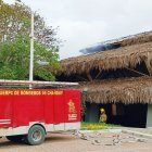 Los bomberos llegaron a atender la emergencia en el museo.