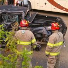 Bomberos llegaron al auxilio.