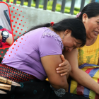 Familiares de Pedro Guamán Tenesaca lloraban desconsolados por su inesperado deceso.