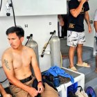 La avioneta intentó amarizar cerca de la playa