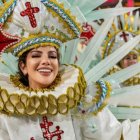 Samantha Grey en el desfile en Río.