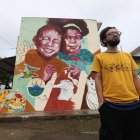 Andrés Guanín retrató a los niños del sector, para resaltar a la comunidad su sentido de pertenencia con el lugar.