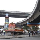 El accidente se registró en la avenida 25 de julio.