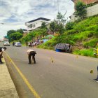 Personal de la Policía Nacional levantó indicios balísticos en la escena