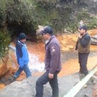 En el lugar existe riesgo de deslizamiento de tierra.