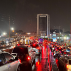 Las calles del norte de la urbe se encuentran colapsadas.