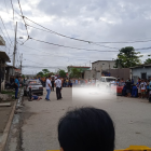 El ataque se dio en un taller mecánico.