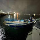Momento en que la embarcación era llevada al puerto.