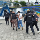 Los aprehendidos fueron presentados a las autoridades.