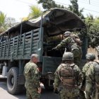 Los militares están en las calles por el estado de excepción.