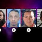 1. José Adolfo Macías Villamar, Fito, Los Choneros. 2. Willian Joffre Alcívar Bautista, Willy, Los Tiguerones. 3. Wilmer Geovanny Chavarría Barre, Pipo, Los Lobos. 4. Antonio Benjamín Camacho Pacheco, Ben 10, Chone Killers.