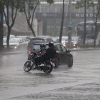 Aguacero. Sectores del norte reportan lluvia este lunes.