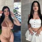 Karely Ruiz (i) y su hermana, Ale Ruiz (d)