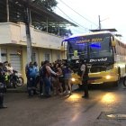 El chofer del micro murió en su lugar de trabajo.