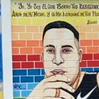 El bastión de Junior Roldán era el cantón El Triunfo, en Guayas. Esta es una pared cercana al centro de la ciudad.