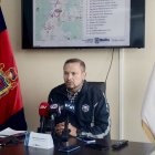 Washington Martínez, director de AMT, en rueda de prensa.