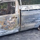 El carro de la víctima también fue incinerado