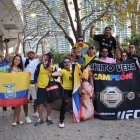 Los ecuatorianos fueron mayoría en los exteriores del Kaseya Center, casa de los Heat de la NBA.