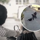 La mujer fue sorprendida mientras se dirigía a su trabajo.