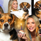 Érika Vélez con su perrito Mateo, que llegó a su vida hace tres años.