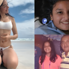 Débora Delgado cuando era una niña.