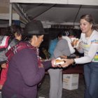 Los feligreses fueron recibidos con refrigerio después de recorrer 43 kilómetros movido por la fe.