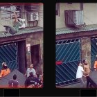 El suceso, registrado en Guayaquil, fue grabado por moradores y se viralizó en redes sociales.