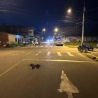 En este sitio se produjo el accidente de tránsito entre ambos vehículos.