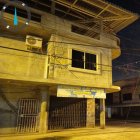 En la fachada del inmueble se evidenció el acto criminal