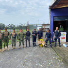 Akyra, un can de rescate en selva, fue parte del grupo de rescatistas que encontraron a cinco comuneros de la parroquia Sarayaku que estaban extraviados.