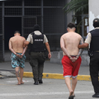 Los detenidos fueron presentados por la Policía.