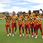 En celebración, los 'pelados' de Aucas.