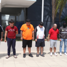 Los detenidos fueron presentados por la Policía.