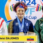 Neisi Dajomes en el Mundial de Levantamiento de Pesas selló su clasificación a los Juegos Olímpicos París 2024.