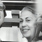 Andrés Crespo junto a su ex esposa Mora del Campo.