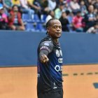 Romario Ibarra y su alegría tras estrenarse como goleador en Independiente del Valle.