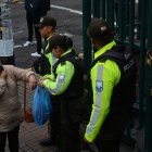 La Policía estuvo atenta para evitar cualquier tipo de delito en los recintos electorales.