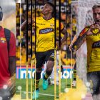 Allen Obando, Djorkaeff Reasco y Francisoc Fydriszewski  las opciones de gol de Barcelona.