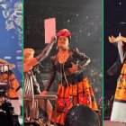 Salma Hayek apareció en concierto de Madonna.