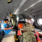 Rigoberto Reyes se embarcó para ir a buscar los restos de su hijo Erick.