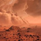 Las imágenes fueron captadas por la sonda Mars Express.